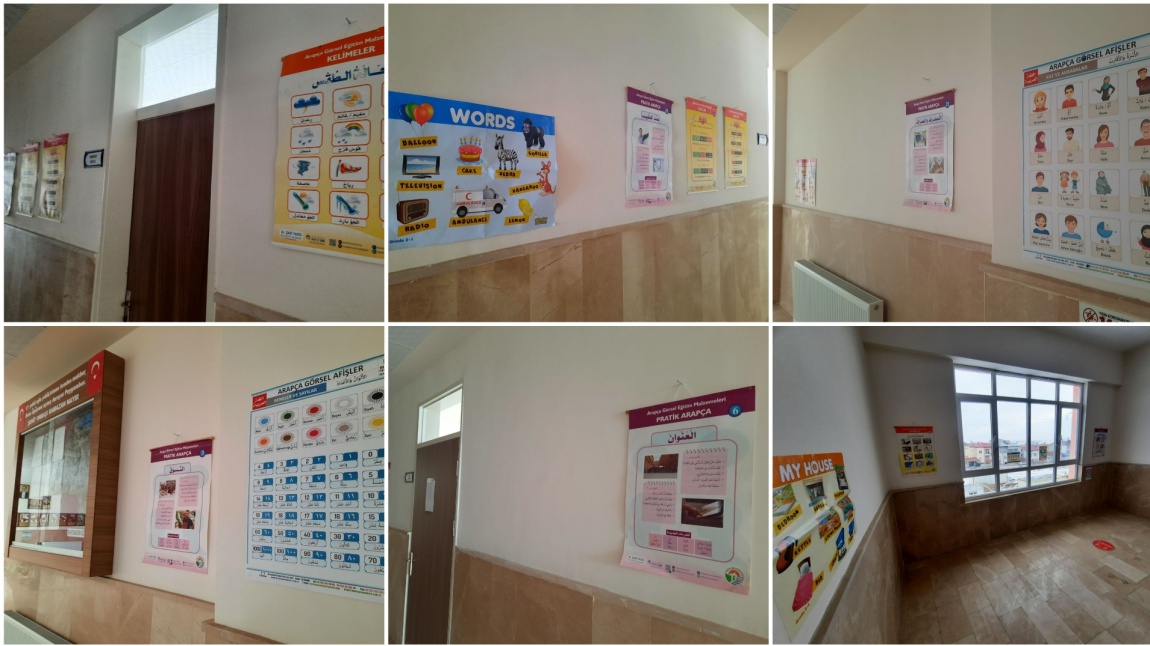 Okulumuzun Duvarlarını İngilizce ve Arapça Afişlerle Süsledik