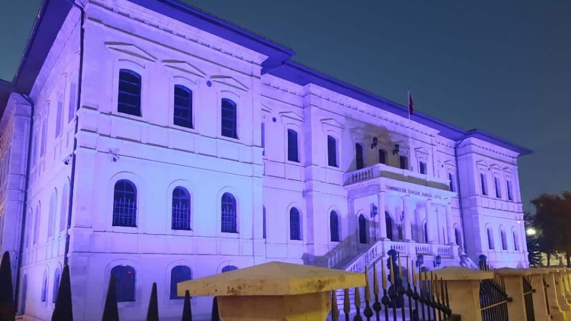 Sivas Atatürk Kongre Müzesi 14 Kasım Dünya Diyabet Günü İçin Mavi Işık Yaktı